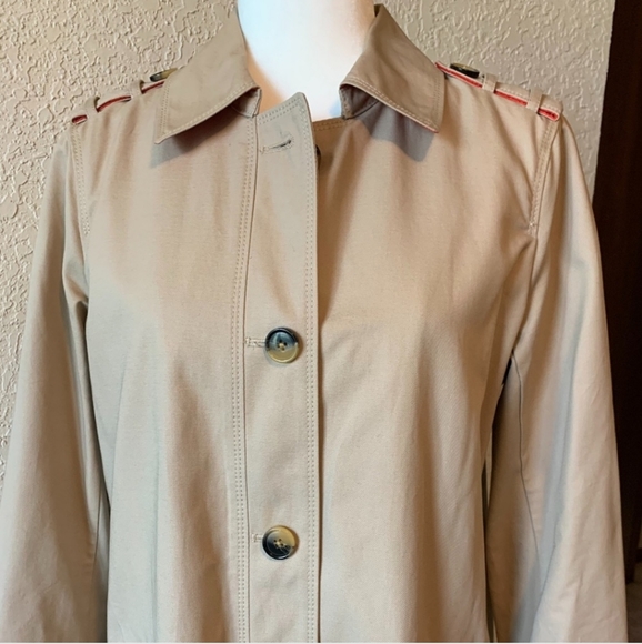 Gap Khaki Lightweight All-Weather Cotton Trench Coat - Picture 2 of 6